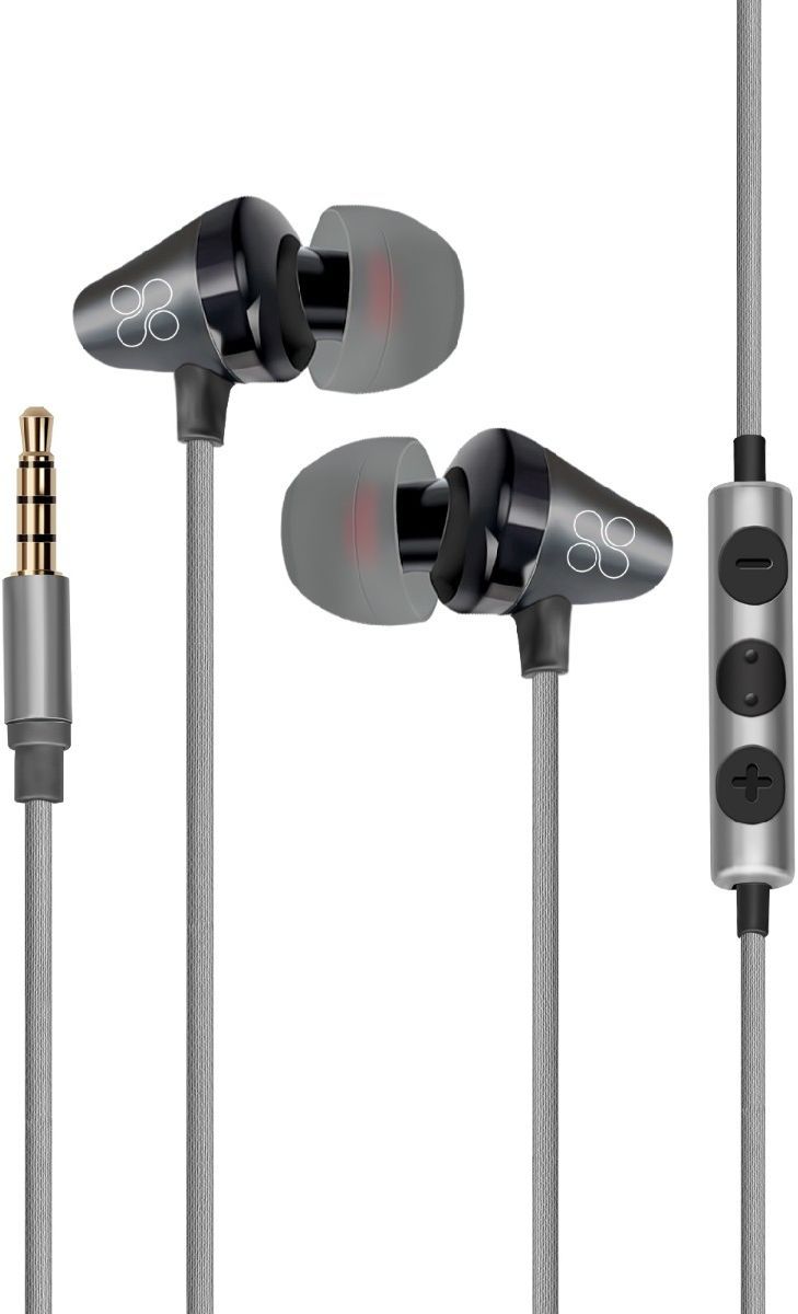 Promate in Ear Stereomearphones with Inline Mic Black