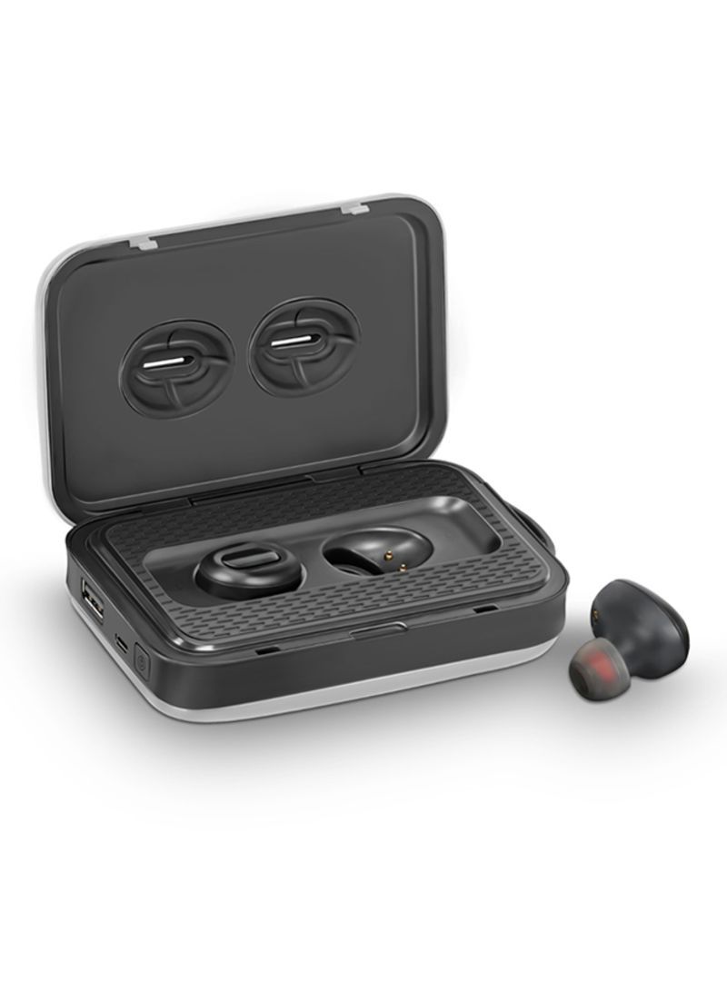 Promate Wireless Earbuds with 5000mAh Power Bank Silver