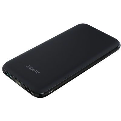 Aukey 10000Mah Power Bank With Aipower+1 X Micro Usb Cable Black