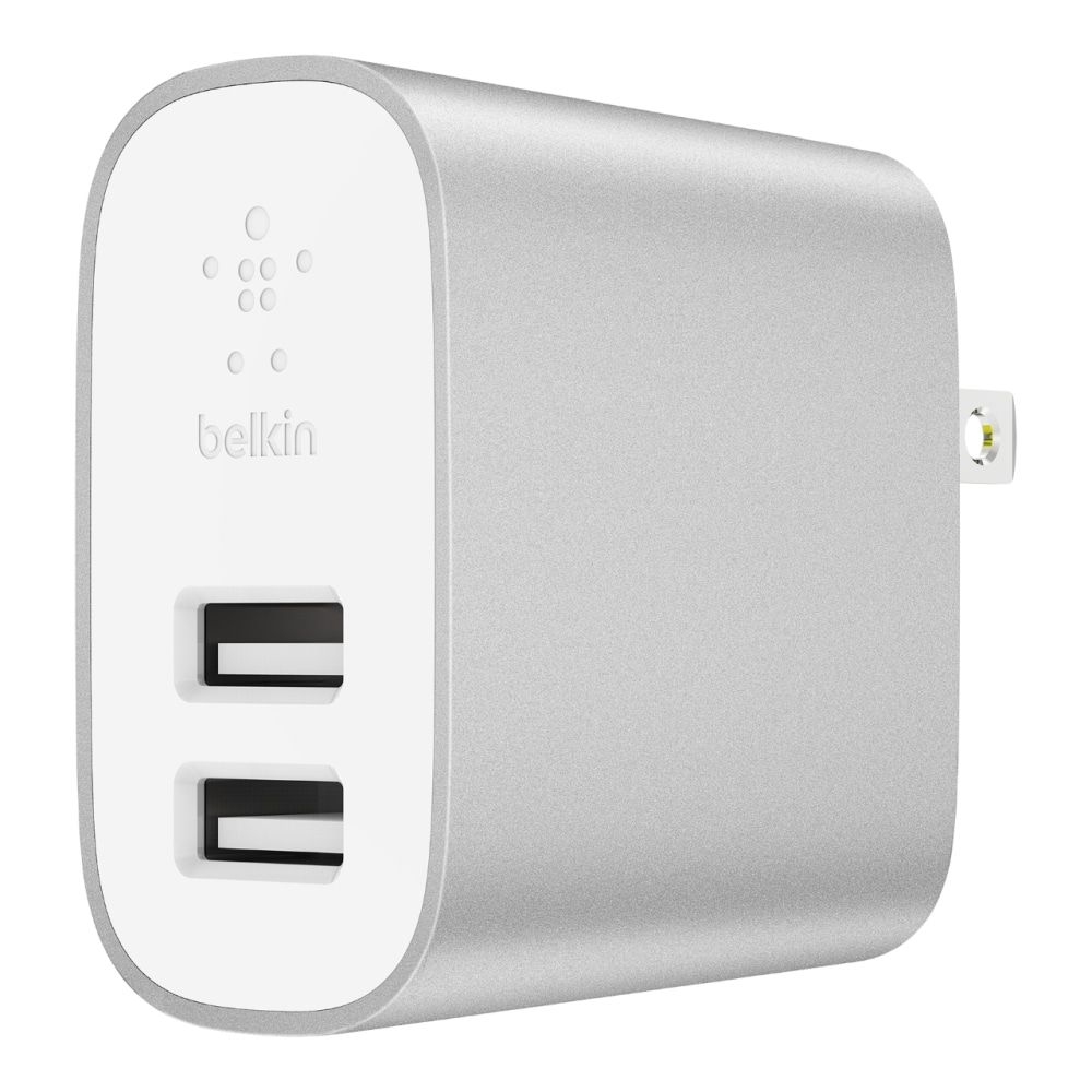 Belkin F7U049Myslv Mobile Device Charger Indoor Silver,White