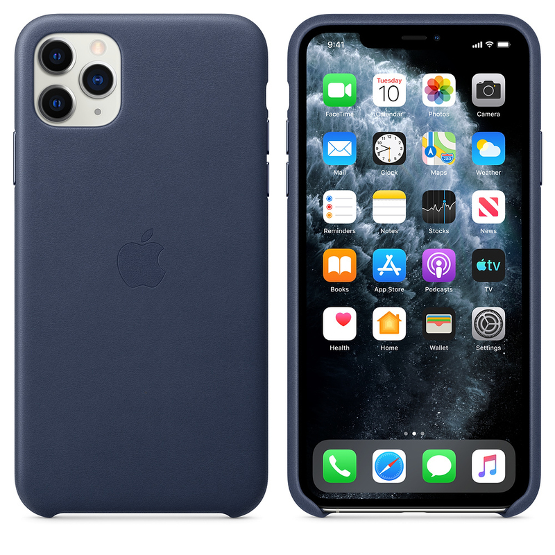 Apple iPhone 11 Pro Max Leather Case Mid Blue