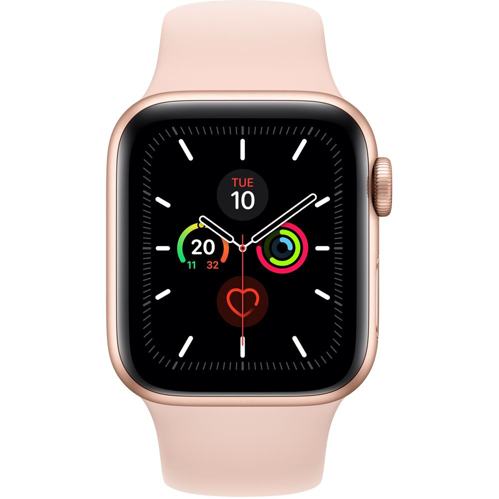 Apple Watch Series 5 GPS 40mm Gold Aluminium Case with Pink Sand Sport Band