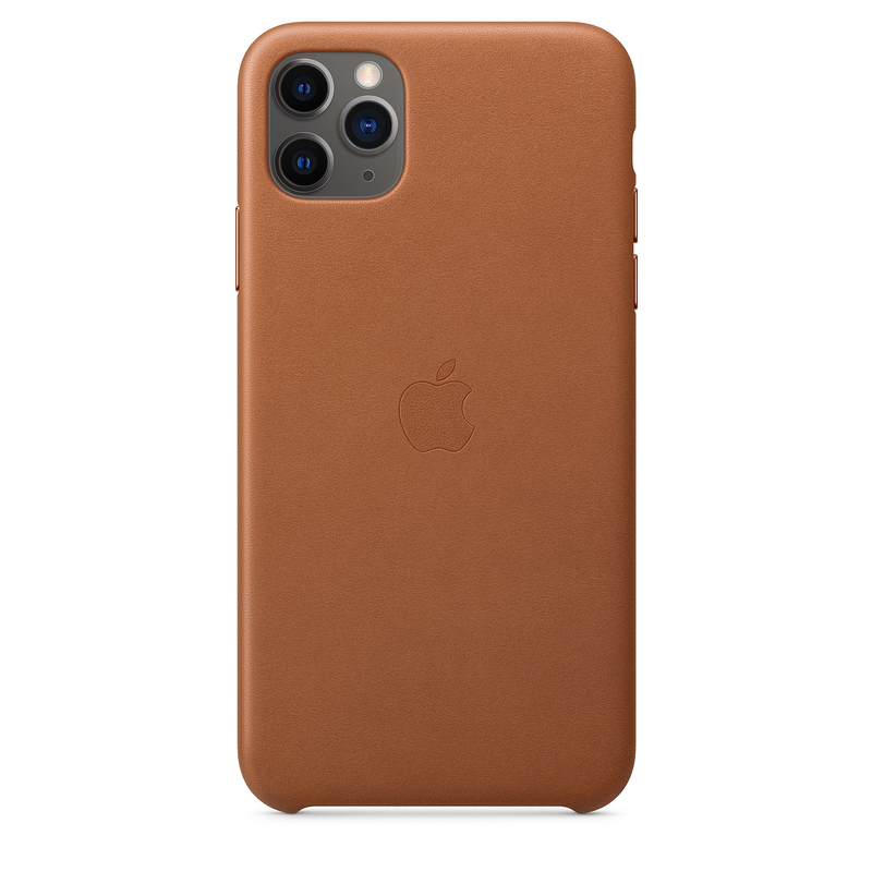 Apple iPhone 11 Pro Max Leather Case Saddle Brown