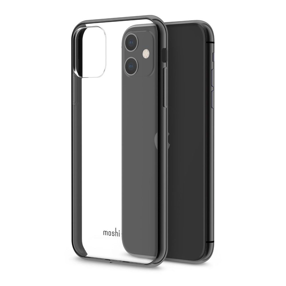 حافظة هاتف موشي فيتروس الجوال 15.5 سم (6.1 بوصة) غطاء أسود، شفاف