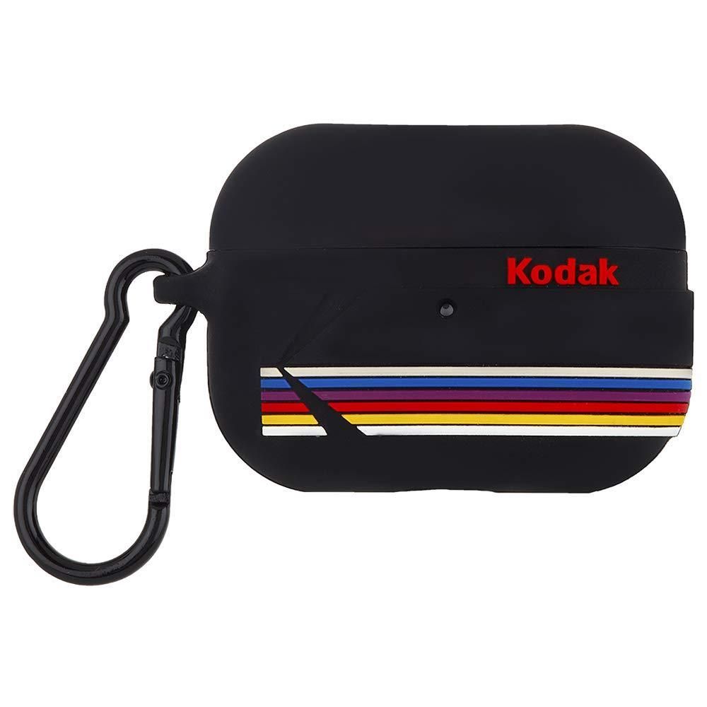 Casemate Airpods Pro Kodak Matte Black With Kodak Stripes Black Clip