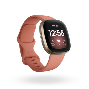 Fitbit Versa 3 AmOLED Gold,Pink GPS (Satellite)