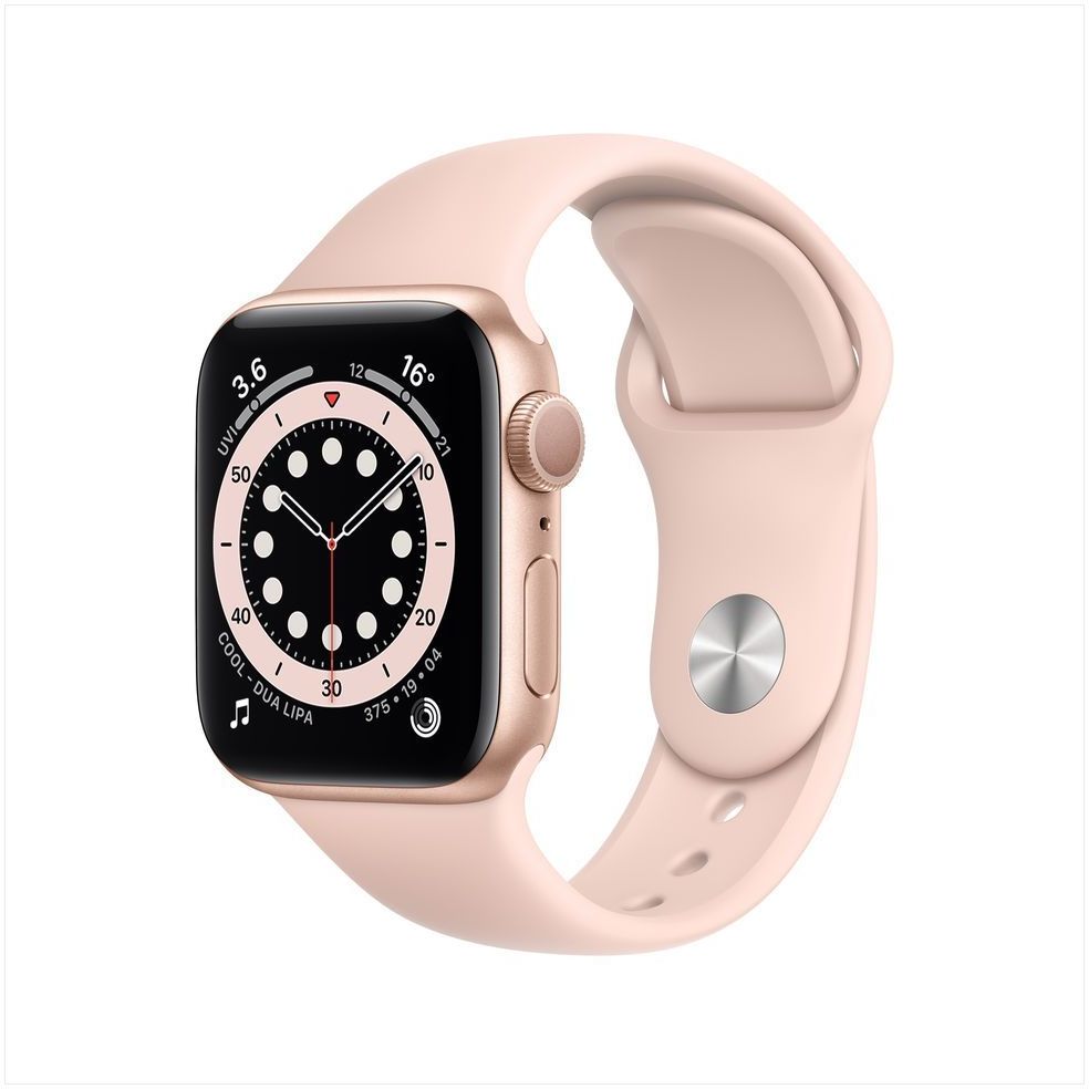 Apple Watch Series 6 GPS 40mm Gold Aluminium Case with Pink Sand Sport Band