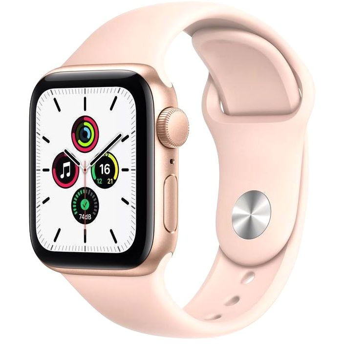 Apple Watch SE GPS 40mm Gold Aluminium Case with Pink Sand Sport Band