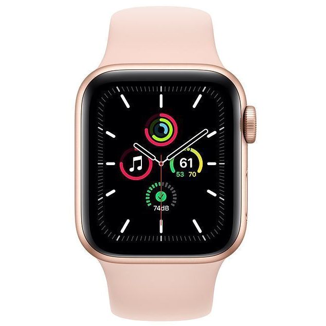 Apple Watch SE GPS 44mm Gold Aluminium Case with Pink Sand Sport Band