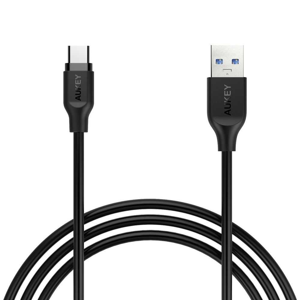 Aukey Impulse Pd Ac 3.0 USBa to C Cable3Pack 1M Black