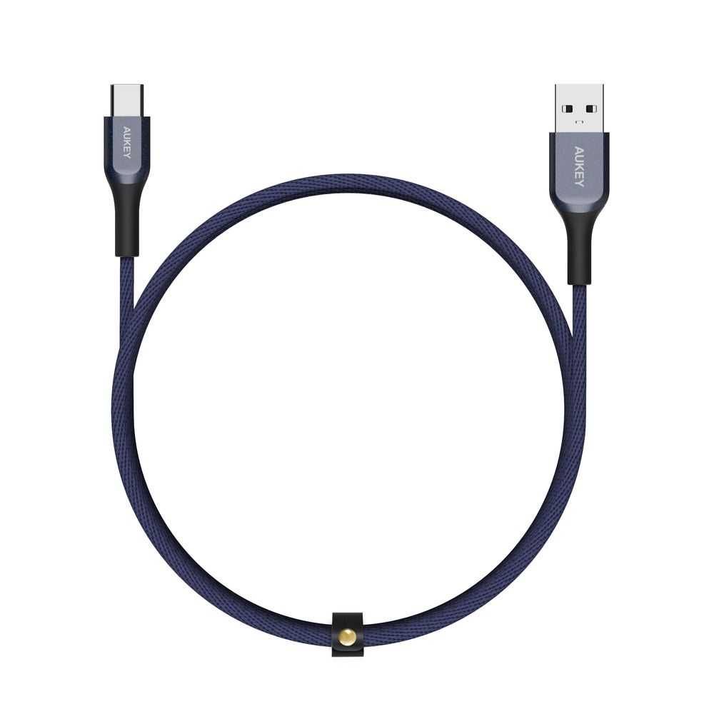 Aukey USBa to C Cable 2M Dark Blue