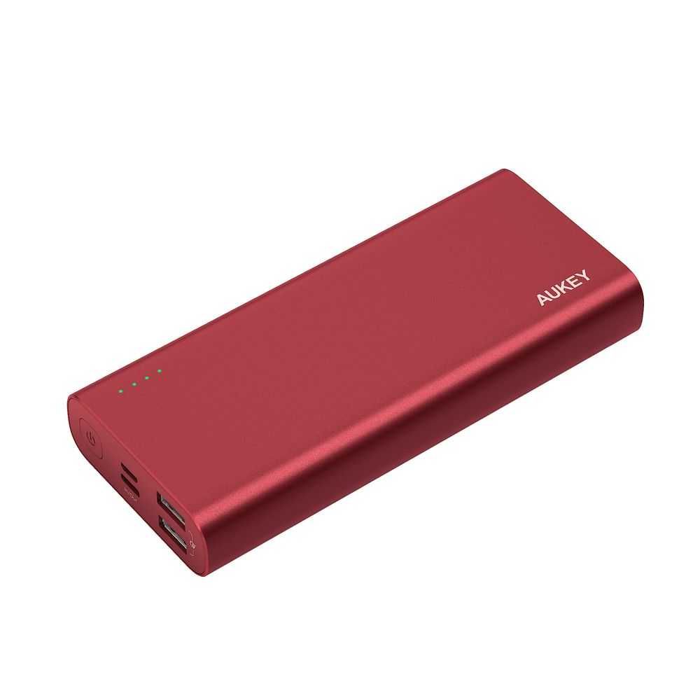 أوكي باور بانك 20.000 ميللي أمبير USB Cمع خاصية PD لون أحمر