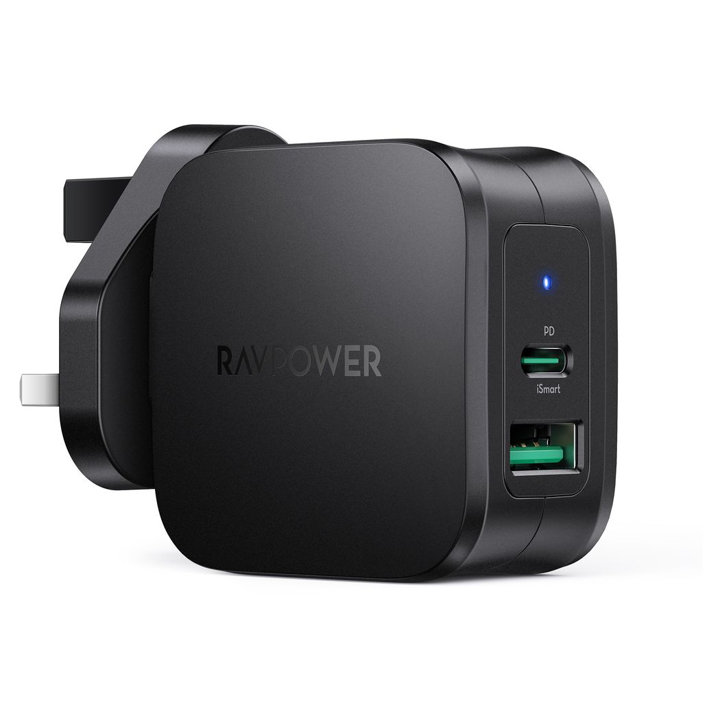 Ravpower Rp-Pc144 Pd Pioneer 30W 2-Portwall Charger Black