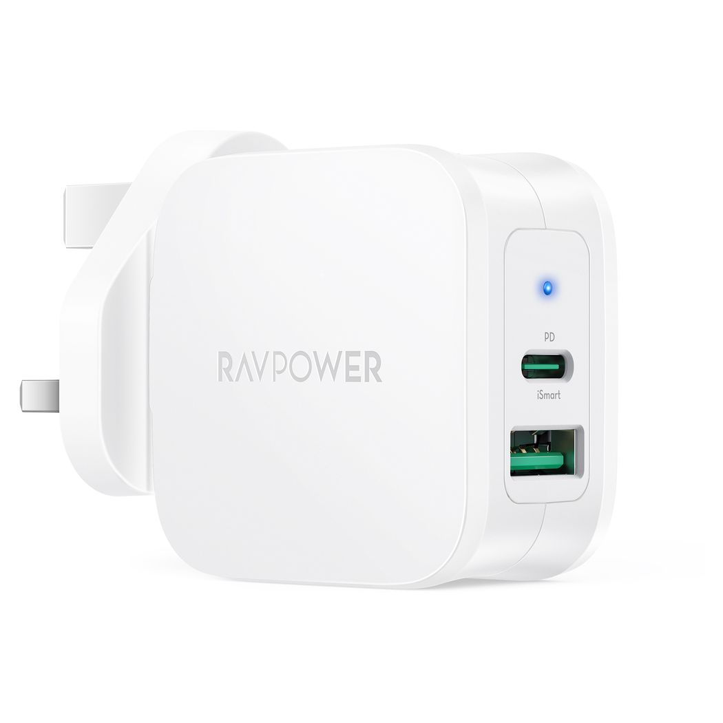 Ravpower Rp-Pc144 Pd Pioneer 30W 2-Portwall Charger White