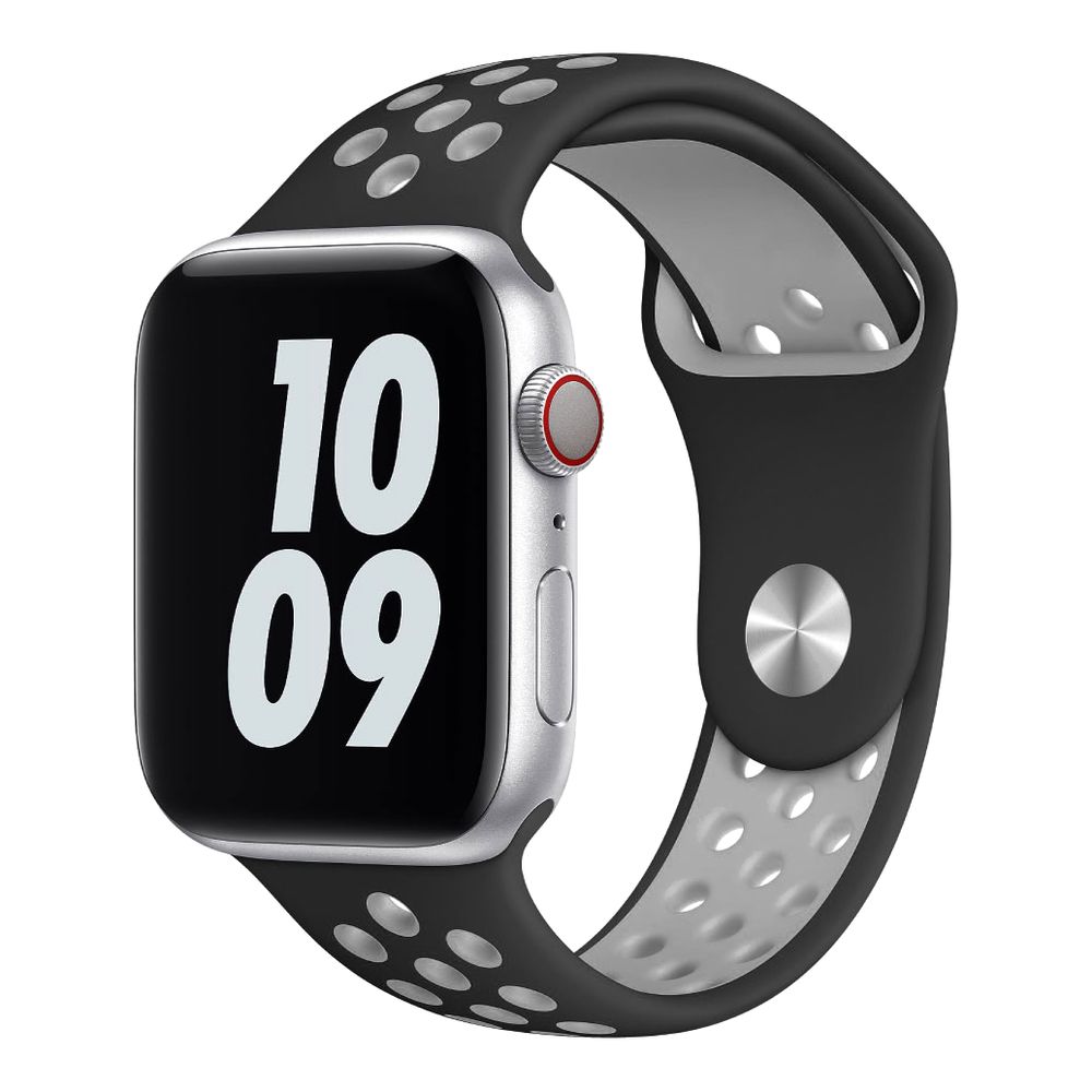 Hyphen Watch Strap - Apple - Silicone Sports Band Black 38-40 mm