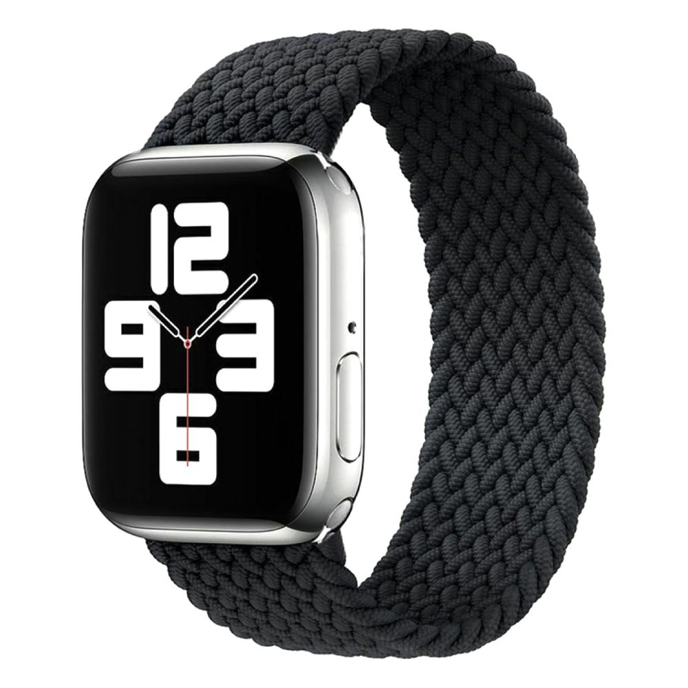 Hyphen Watch Strap - Apple - Braided Watch Band Black 42-44 mm Medium