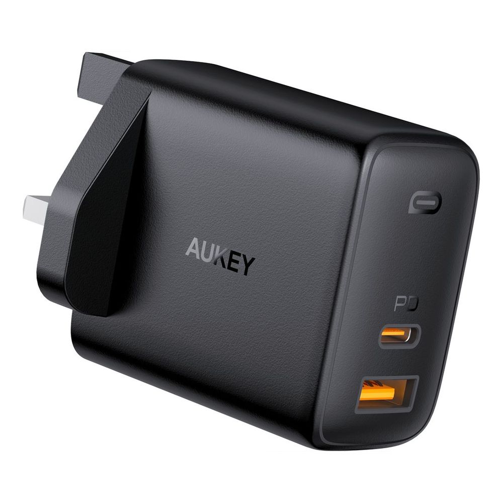 Aukey Omnia Mix Dual-Port Pd Wall Charger 65W Black