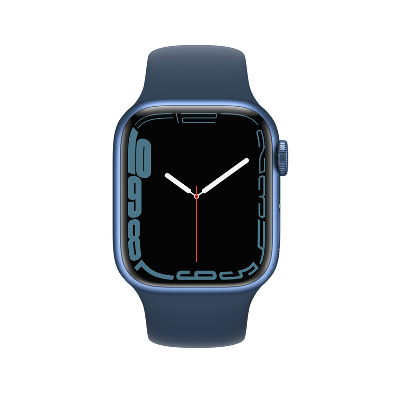 Apple Watch Series 7 GPS + Cellular 41mm Blue Aluminium Case with Abyss Blue Sport Band