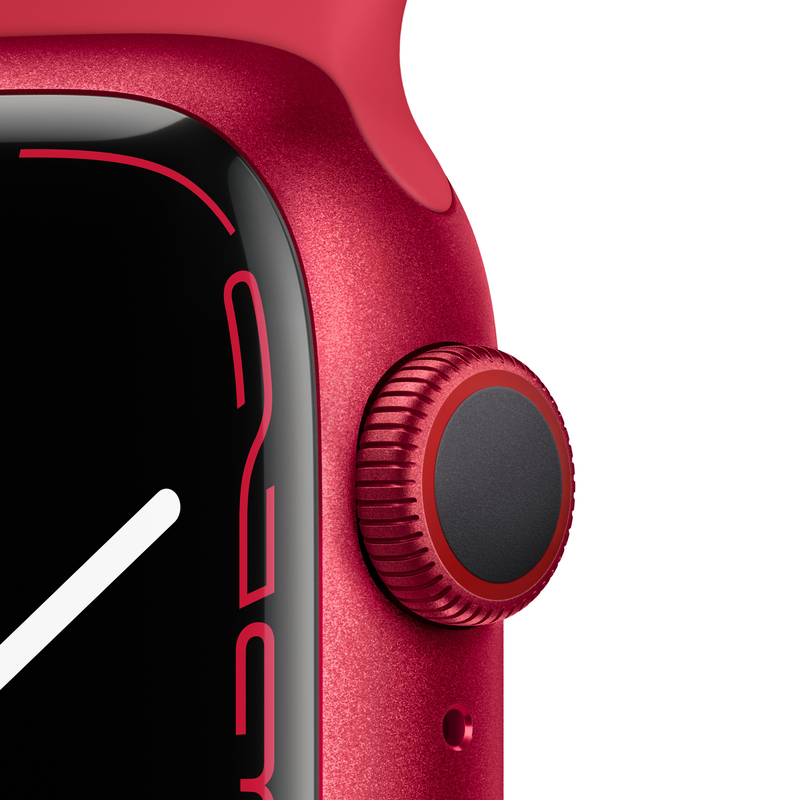 Apple Watch Series 7 GPS + Cellular 41mm (Product) Red Aluminium Case with (Product) Red Sport Band