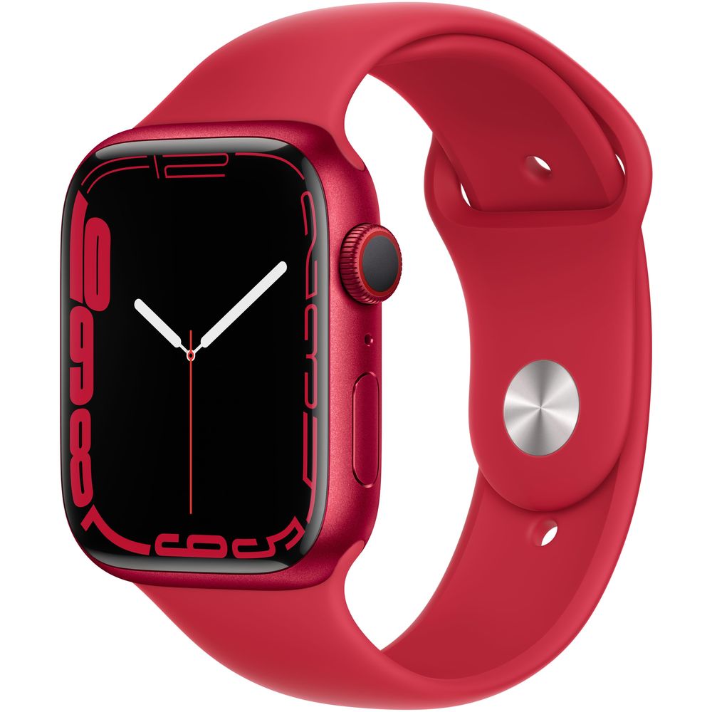 Apple Watch Series 7 GPS + Cellular 45mm (Product) Red Aluminium Case with (Product) Red Sport Band