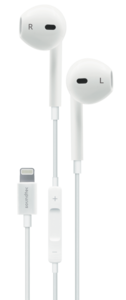 Porodo Soundtec Stereo Earphones with Lightning Connector 1.2m White