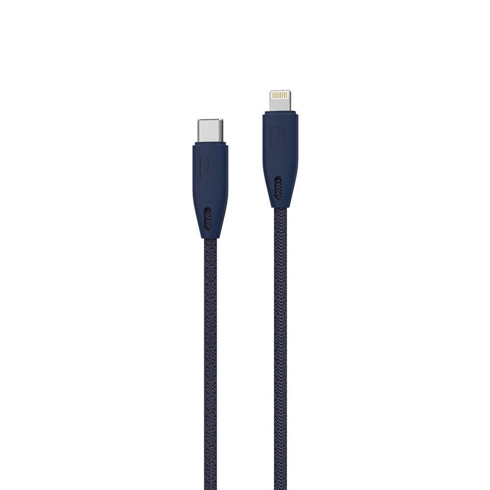 Powerology Braided Usbc To Lightning Cable 2M Blue