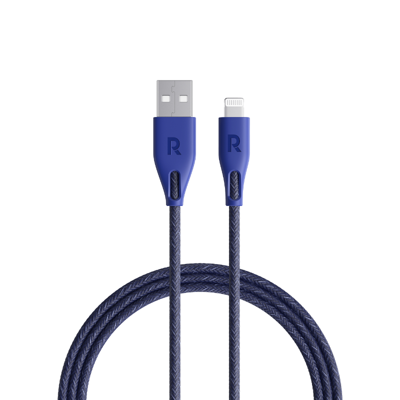 Ravpower Usb-A To Lightning Cable 2M Nylon Blue