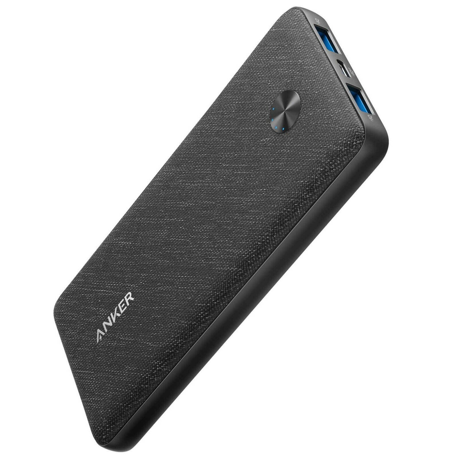 Anker Power Bank Powercore Iii Sense 10000Mah With 2 Ports USB And 1 Port Pd Fabric - Black