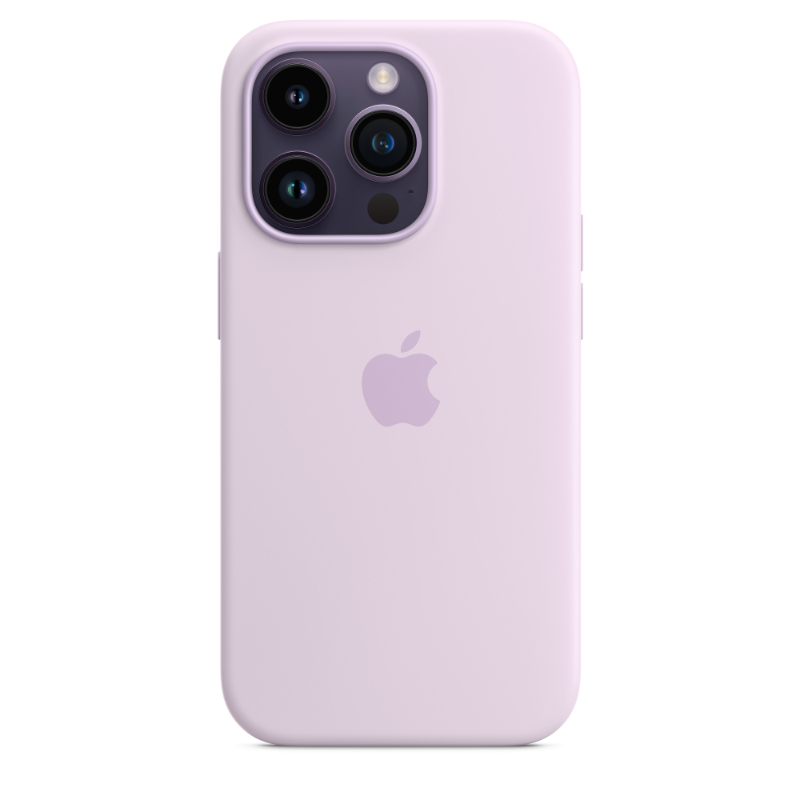 Apple iPhone 14 Pro Silicone Case with MagSafe Lilac