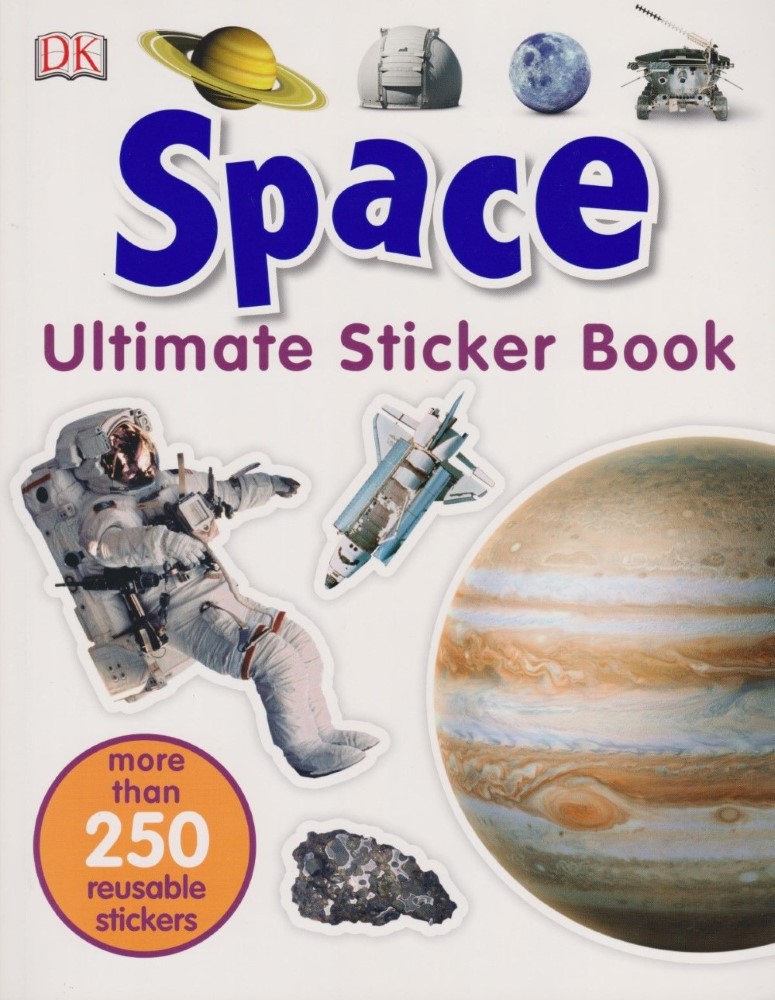 كتاب ملصقات الفضاء (Space ultimate sticker book)