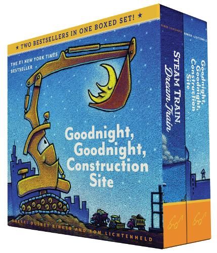 Goodnight Goodnight Construction Site & Steam Train Dream Train Board Books Boxed Set