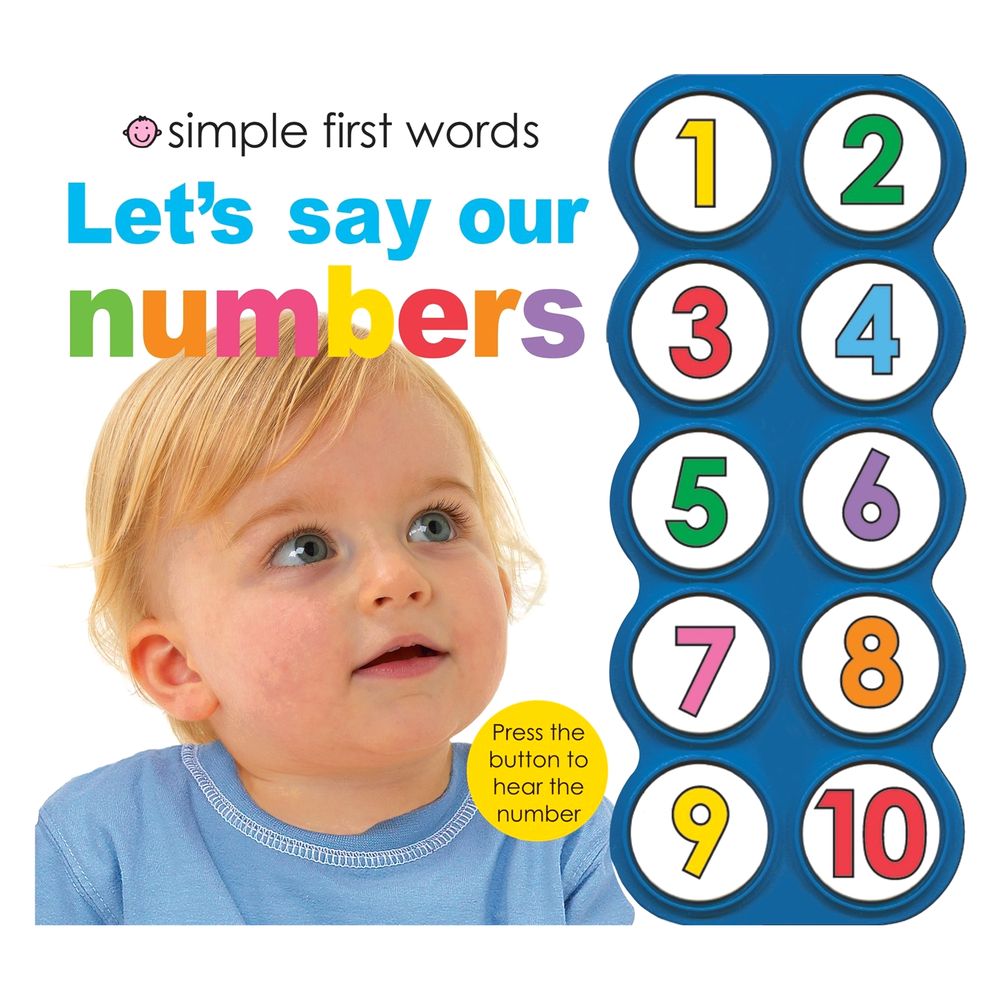 Simple First Words Let's Say Our Numbers