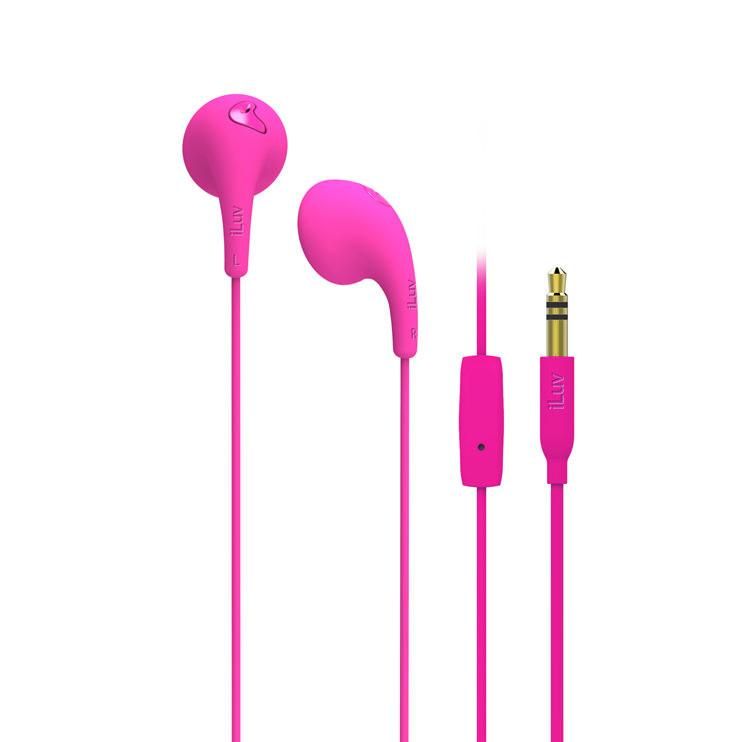 Iluv Bubble Gum Talk In-Ear Binaural Wired Pink Mobile Headset