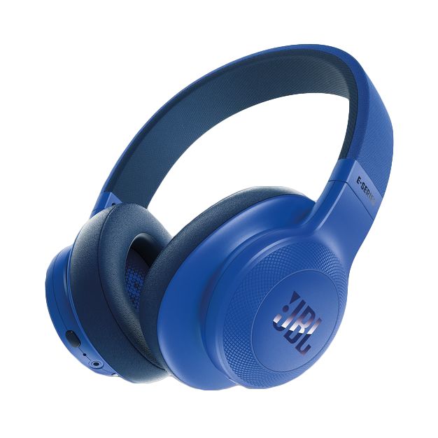 جي بي ال سماعة رأس E55Bt المحمولة للأذنين مُزوَّدة بعصابة رأس باللون الأزرق