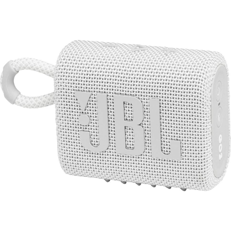 JBL Go3 Portable Bluetooth Speaker White
