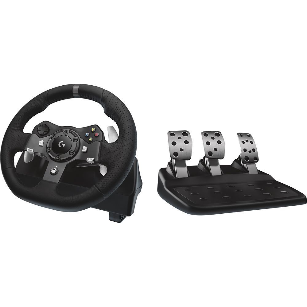 Logitech G920 Steering Wheel + Pedals Xbox One Black