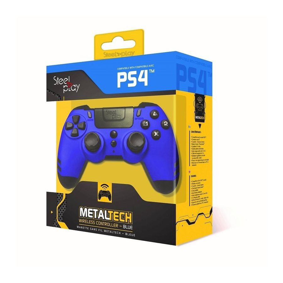 PS4 Metaltech Wireless Controller Blue