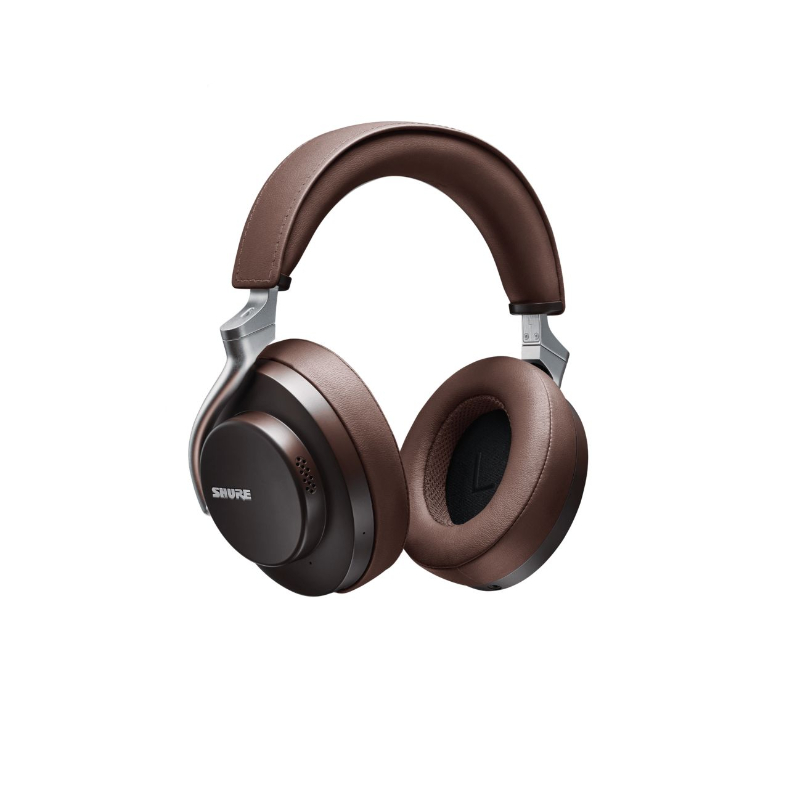 Shure Wireless Noise Cancelling Headphones Aonic 50 Brown