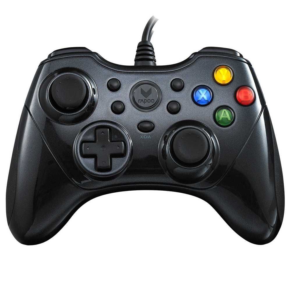 رابو لوحة تحكم سلكية للألعاب مع اهتزازات جودة عالية لون أسود