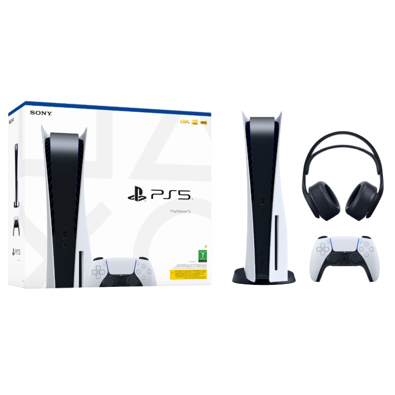 PlayStation 5 Disc With Headset Black