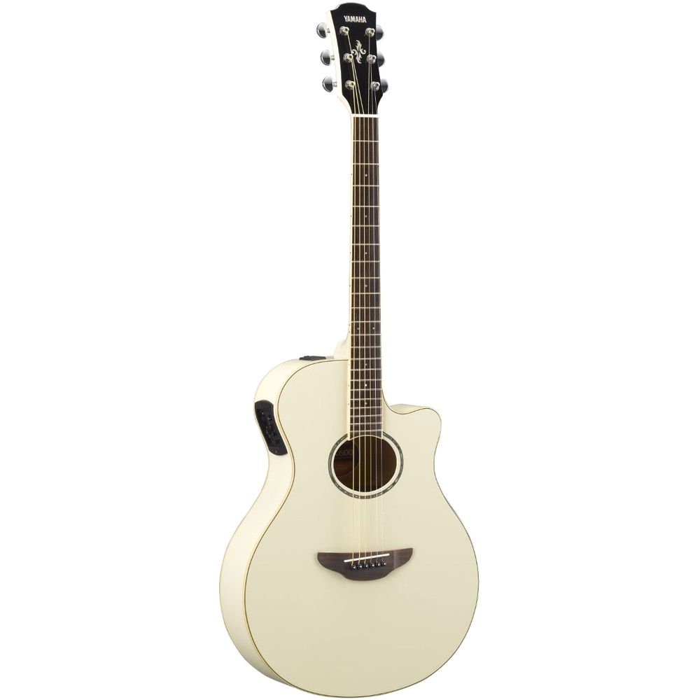 Yamaha Apx600 Electric-Acoustic Guitar Vintage White