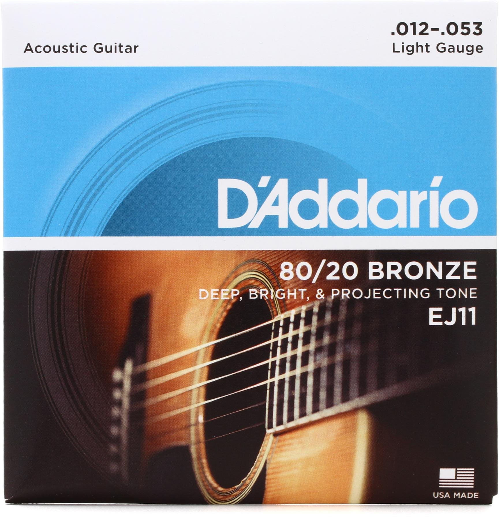 Acoustic Guitar Set Strings 80/20 Bronze Lite 12-53