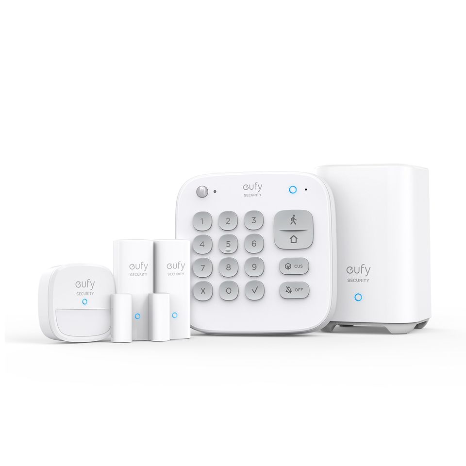 Eufy Security Alarm Kit (Homebase + Motion + Keypad + 2X Entry Sensor) White