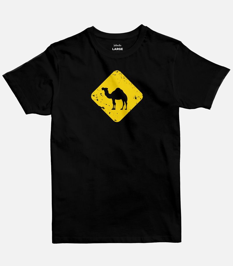 Camel Crossing Black Men's Tshirt L