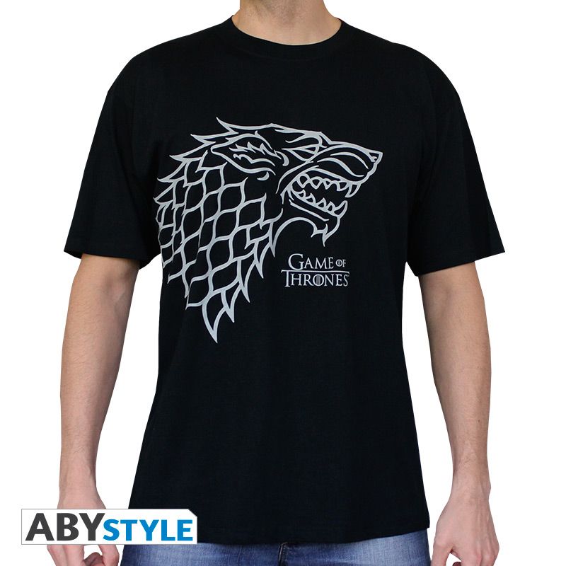 Game Of Thrones Tshirt Stark H L Black
