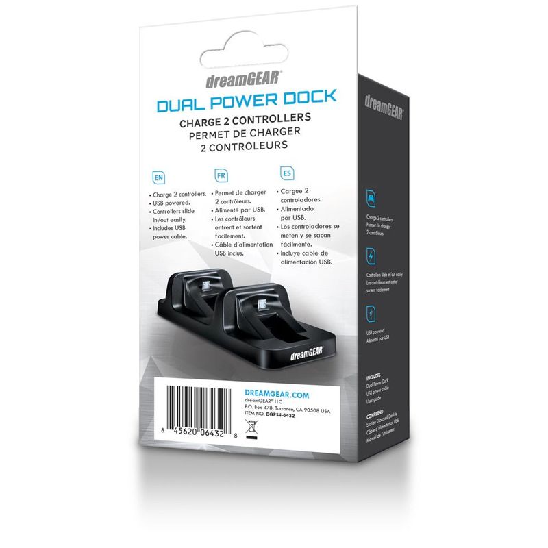 Dreamgear PS4 Dual Power Dock Black