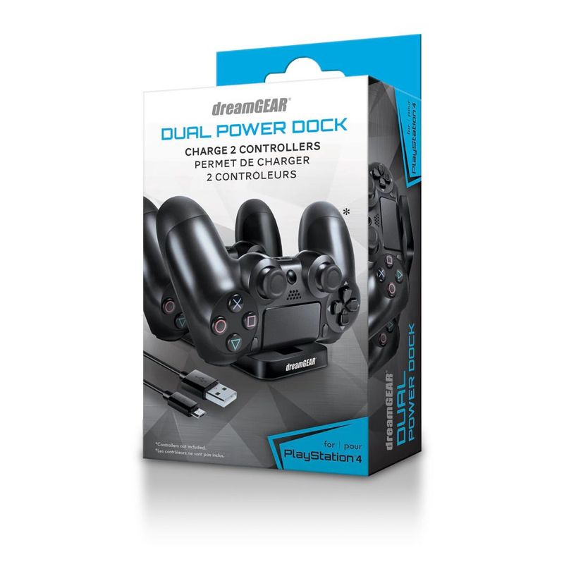 Dreamgear PS4 Dual Power Dock Black