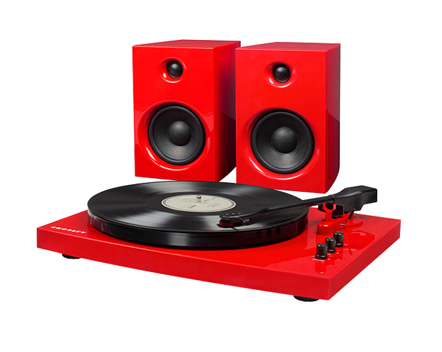 Crosley T100 Turntable System Red