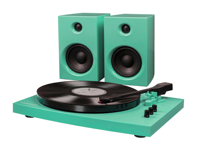 Crosley T100 Turntable System Turquoise