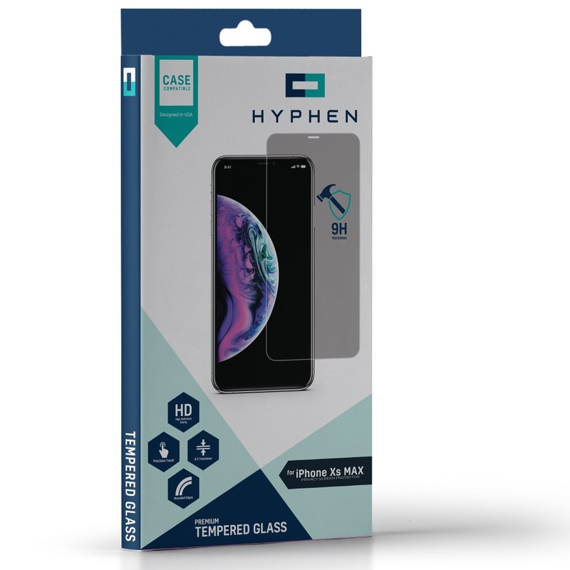 Hyphen Privacy Tempered Glass for Apple iPhone XS Max